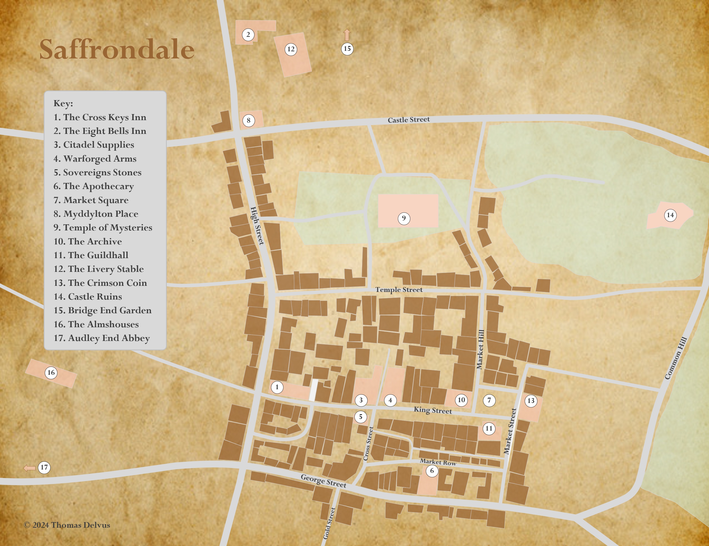Map of Saffrondale